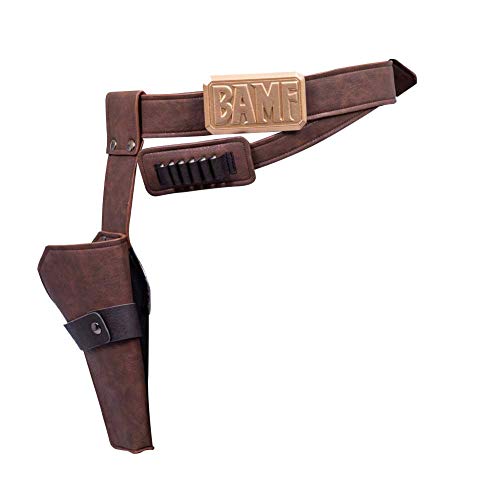 OW Cole Cassidy Waist Belt - Gun Holster Set PU Leather Brown Overwatch Cosplay Props Costume