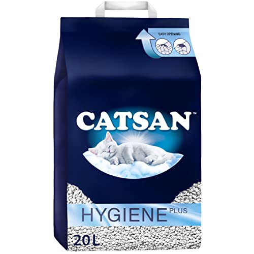 Catsan Hygiene Cat Litter 20 Litre - Maximum Absorption and Hygiene - Hygiene Litter 20L