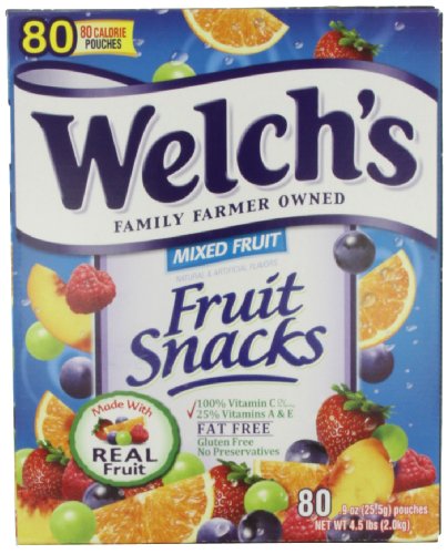 Welch's Mixed Fruit Snacks, 0.9 Unzen, 80-Count