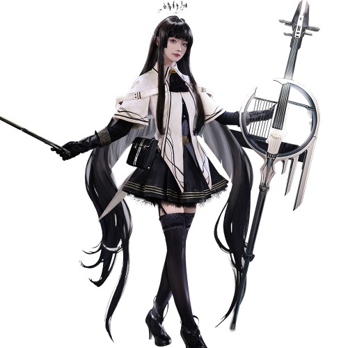 DokiDoki-SR Game Arknights Cosplay Virtuosa Arturia Giallo Costume / Shoes | Costume Only-S-Order Processing Time Refer to Description Page