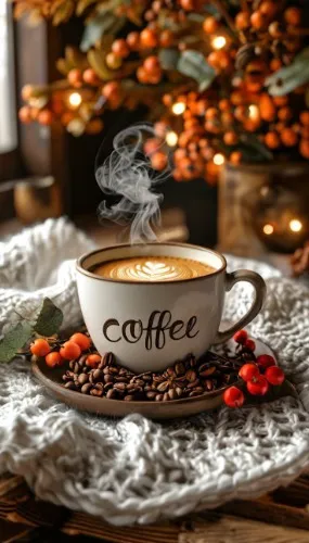 Coffee and breakfast🧖🏾‍♀️