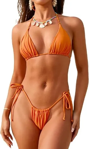Triangle Thong Two Piece Bikini Set