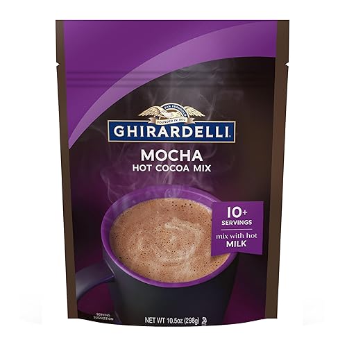 Ghirardelli Hot Chocolate Pouch, Mocha, 10.5 Ounce - Mocha