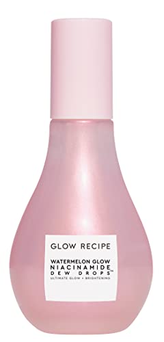 Glow Recipe Niacinamide Dew Drops Face Serum - Hydrating Skin Care & Illuminating Makeup Primer for Dewy, Glass Skin - Hyaluronic Acid Serum for Face Brightening, Plumping, & Highlighting (80ml)