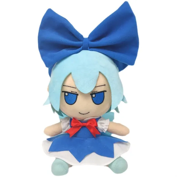 Anime Touhou Project Cirno Fumo Plush Doll Stuffed Plushie Figure Doll Toy Project Pillow Girls 20cm Blue(Cirno) - Cirno