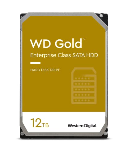 Western Digital 12TB WD Gold Enterprise Class Internal Hard Drive - 7200 RPM Class, SATA 6 Gb/s, 256 MB Cache, 3.5" - WD121KRYZ - 12TB