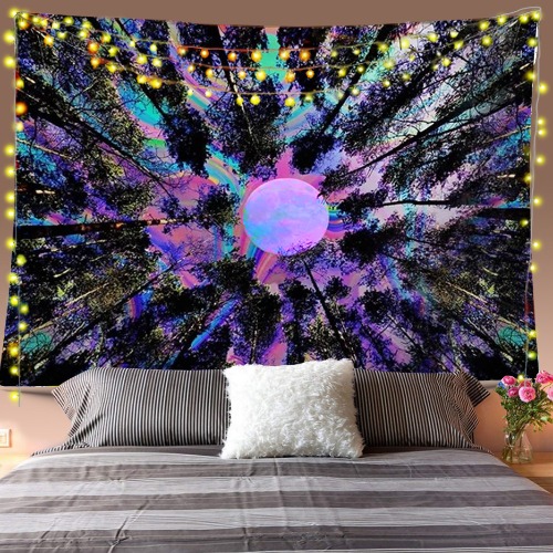 Psychedelic Woods Tapestry as a back drop!! 💜