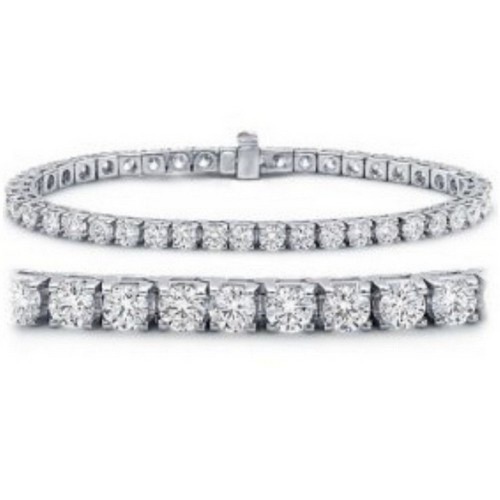 2 Carat Classic Diamond Tennis Bracelet 14K White Gold Value Collection