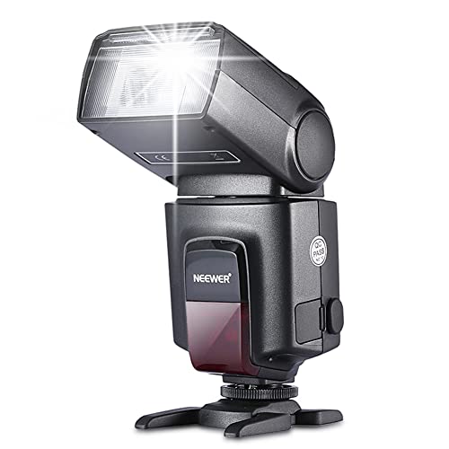 NEEWER TT560 Flash Speedlite con M/S1/S2, Speedlight Universale Manuale a Contatto Singolo Compatibile con Canon Nikon Panasonic Olympus Pentax Sony Fotocamere DSLR e Mirrorless con Hot Shoe Standard - TT560 Flash