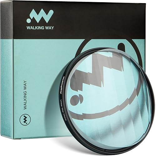 Walking Way 49mm Filtro Prisma Lineare per Obiettivi Fotografici Creativi Fotografia Materiale Premium con Sfocatura del Primo Piano e Effetti di Immagine Ripetitiva Disponibile in Varie Dimensioni - 49mm