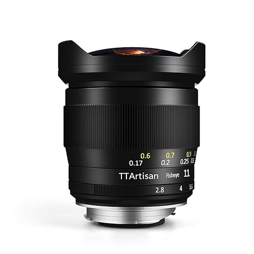 TTArtisan 11mm F2.8 Obiettivo per fotocamera Full Fame Fisheye compatibile con fotocamere EOS R Mount R RP R5 R6 -Nero - EOS R Mount