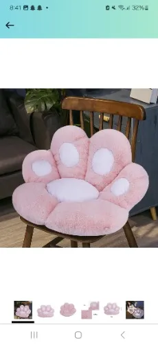 Paw plush pillow