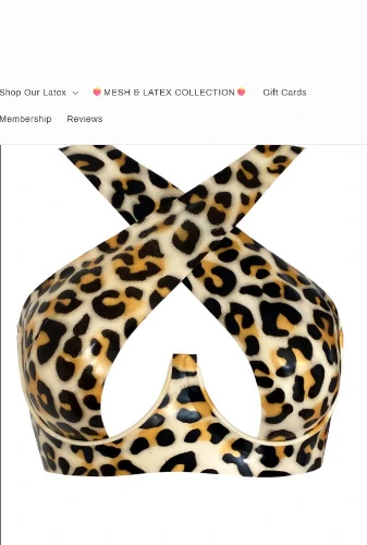 Crossover Latex Bra | Default Title