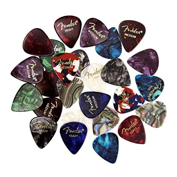 
                             Fender Premium Picks Sampler - 24 Pack Includes Thin, Medium & Heavy Gauges (Austin Bazaar Exclusive) 
                        