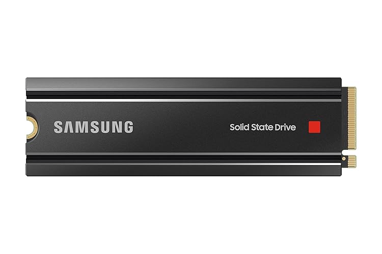 SAMSUNG 980 PRO Heatsink SSD 1TB, NVMe M.2, Speeds Up To 7,000MB/s Best for PlayStation® 5 (PS5 SSD) Console Expansion MZ-V8P1T0CW - 980 PRO with Heatsink - 1TB