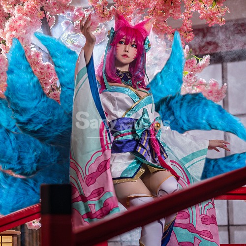 Game League of Legends Cosplay Spirit Blossom Ahri Cosplay Costume - L