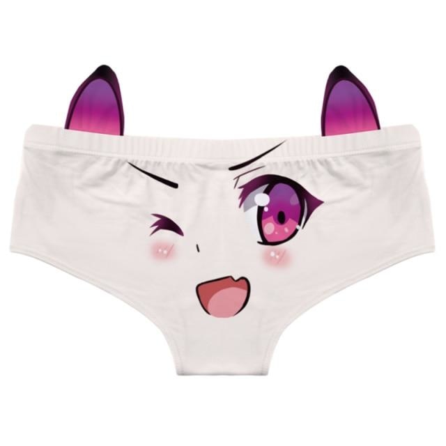 Otaku Neko Panties - Purple Eyes