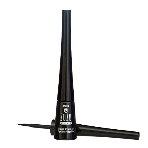 ZUZU LUXE Precision Liquid Liner (Raven - Black/ Matte), Liquid Eyeliner featuring a fine calligraphy tip, quick-drying, water resistant. Natural, Paraben Free, Vegan, Gluten-free,Cruelty-free, Non GMO, 0.1 oz. - Taureg