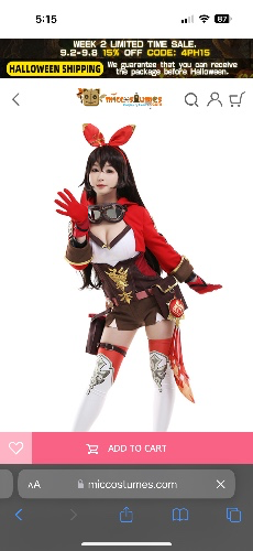 Genshin Impact Amber Knights Golden Print Suede Spliced Jumper-Like Outfit Cosplay Costume Woman Full Set with Waist Bags and Hair Band