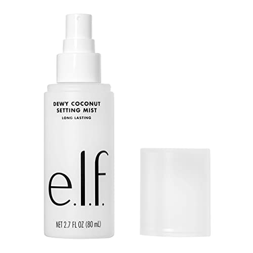 e.l.f. Dewy Coconut Setting Mist, Makeup Setting Spray For Hydrating & Conditioning Skin, Infused With Green Tea, Vegan & Cruelty-Free, 2.7 Fl Oz - Coconut - 2.7 Fl Oz (Pack of 1)