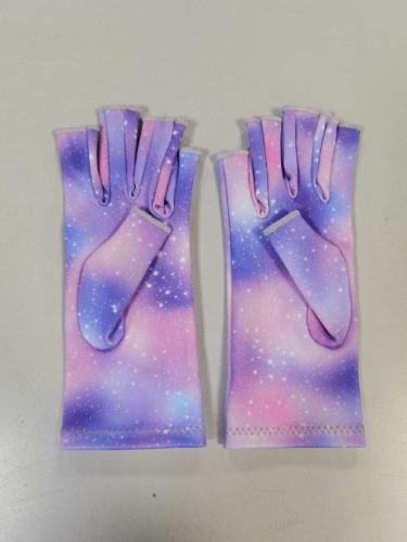Pastel Galaxy Compression Gloves - XS