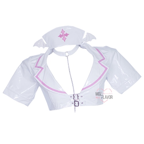 Latex Succubus Nurse - White / Top / 2XL/3XL