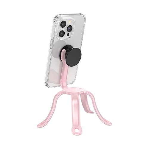 PopSockets Flexible Phone Mount & Stand, Phone Tripod Mount, Universal Device Stand - Pink - Pinky