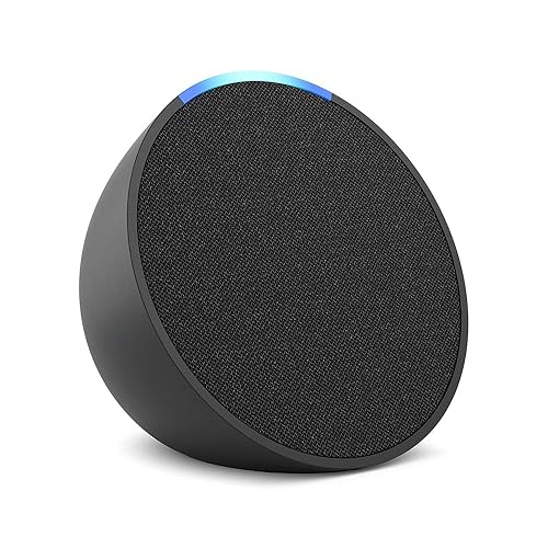 Amazon Echo Pop (newest model), Our smallest Alexa speaker, Fits in any room, Charcoal - Charcoal - Device only