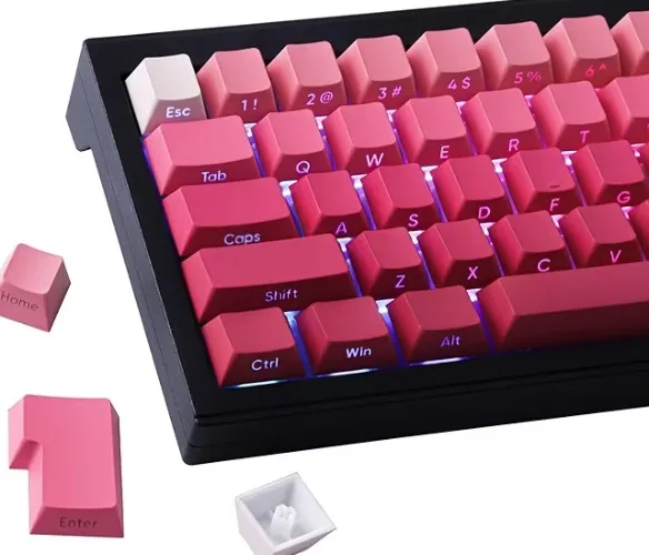 Pink UK ISO FULL Keycaps