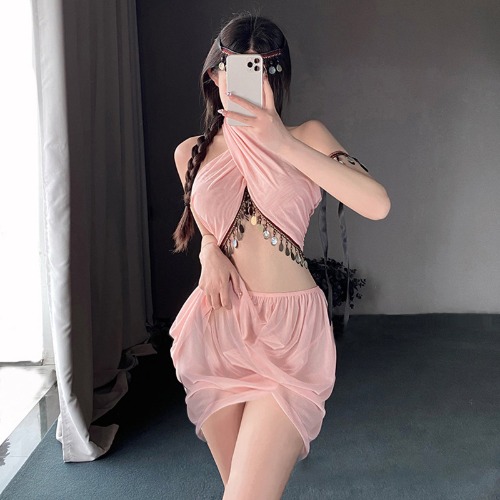 Exotic Lingerie Set - Pink / M