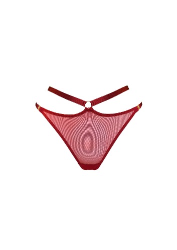 Signature Mesh Harness Thong | Burnt Red / S | 2