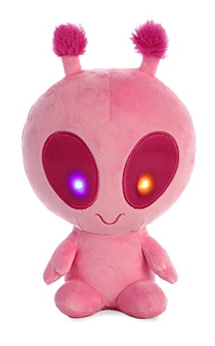 Aurora® Interstellar Galactic Cuties™ Solar Light Up Alien Stuffed Animal - Cosmic Companions - Illuminating Fun - Pink 8 Inches - Solar