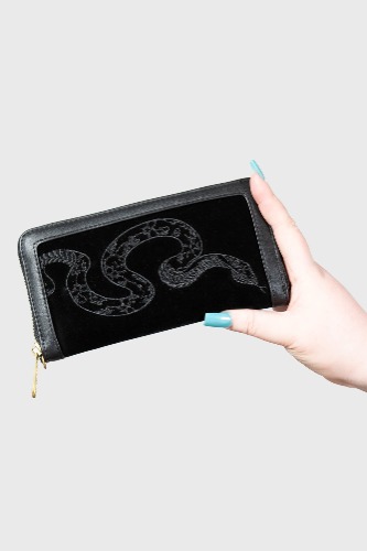 Hiss Me Wallet | One Size / Black / 100% Polyester 100% Polyurethane