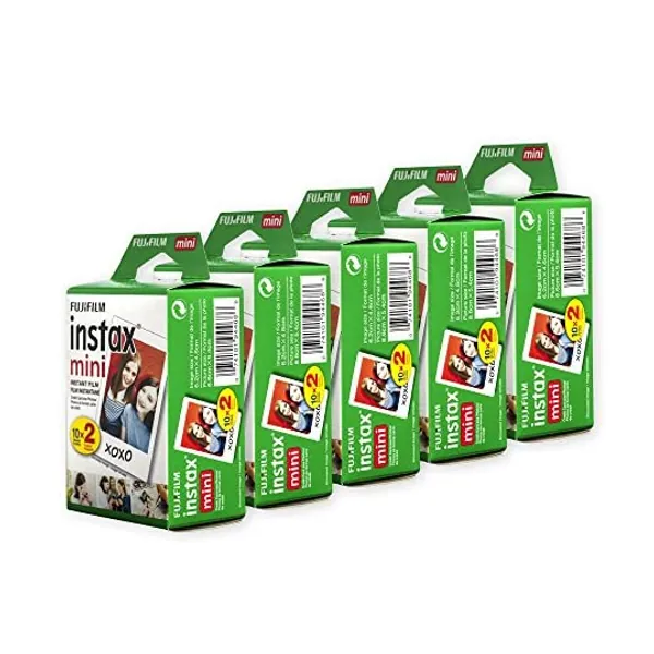
                            Fujifilm 600015771 Instax Mini Film, White Multi-Pack (100 Exposures)
                        