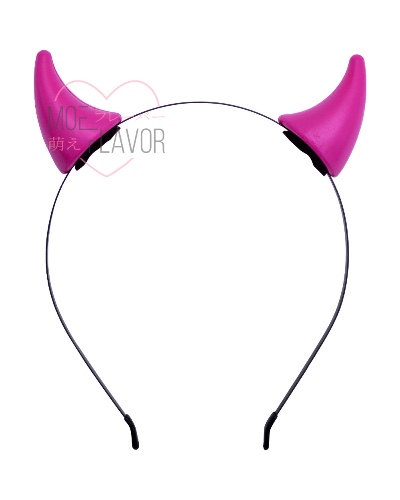 Devil Horn Headband - Pink