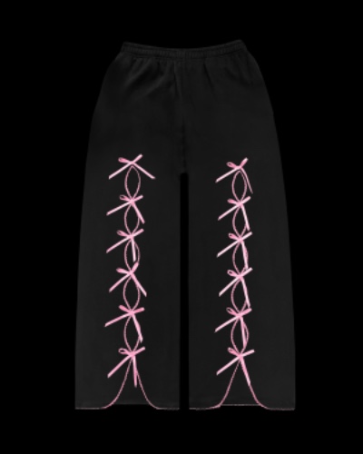 PRINC355 RIBBON SWEATPANTS BLACK | M