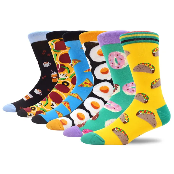 MAKABO Women's Colorful Funny Novelty Casual Crew Socks Gift Packs
