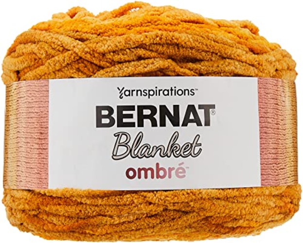 Bernat Blanket yarn, Orange Crush Ombre - ORANGE CRUSH - 1 Pack - BLANKET OMBRE BB