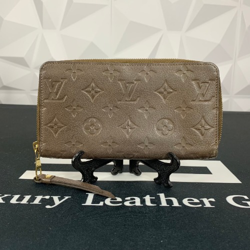 Louis Vuitton Brown Empreinte Zippy Wallet