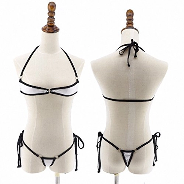 Tinpia Scrunch Butt Micro G-String Bikini Thong Swimsuit Sunbathing Bathing Suit