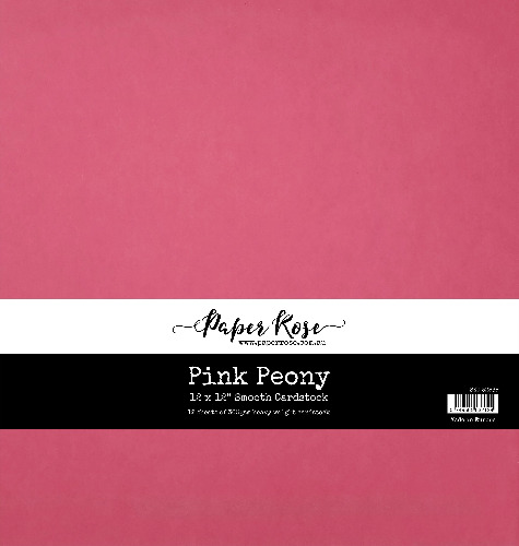 Pink Peony Smooth Cardstock 12x12" 12 sheets