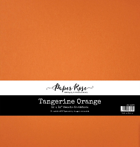 Tangerine Orange Smooth Cardstock 12x12" 12 sheets