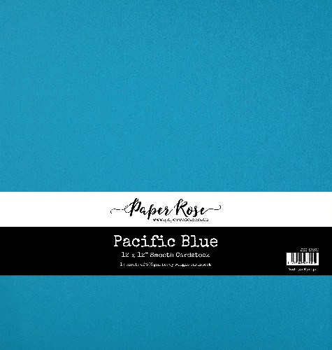 Pacific Blue Smooth Cardstock 12x12" 12 sheets