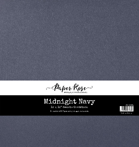 Midnight Navy Smooth Cardstock 12x12" 12 sheets