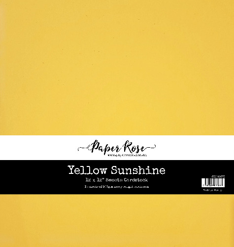 Yellow Sunshine Smooth Cardstock 12x12" 12 sheets
