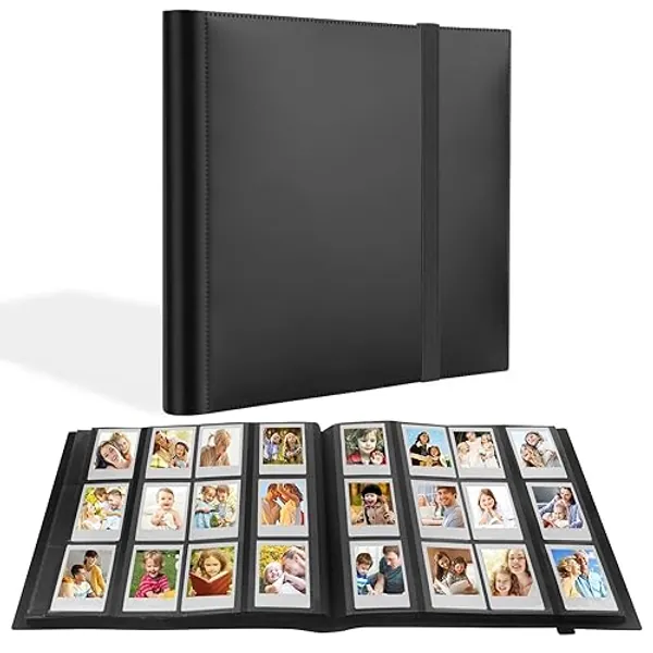 672 Pockets Album for Fujifilm Instax Mini Camera, Photo Albums for Fujifilm Instax Mini 12 9 40 Evo LiPlay Instant Film Cameras, for Polaroid Snap Z2300 PIC-300 Camera (Black) - Black 1
