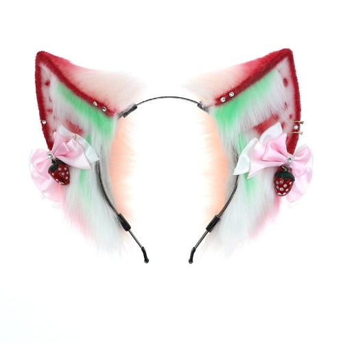 Strawberry Kitten Ears