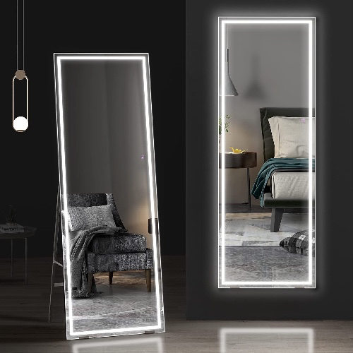 LED Full Length Mirror,Free Standing Floor Mirror