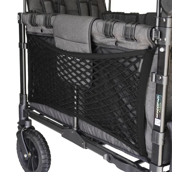 WONDERFOLD Heavy Duty Stroller Wagon Cargo Net for Extra Storage Space Featuring Super Stretchable Netting and Large Storage Capacity Pocket (Compatible with All W-Series Models)