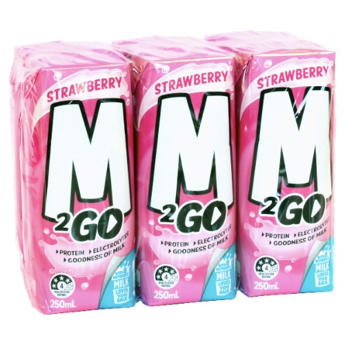 M2GO Strawberry Milk 250ml x 6